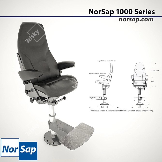 Elevate Your Comfort: NorSap 1000 3D model image 1