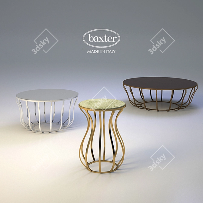Modern Minimalist Jules Table 3D model image 1
