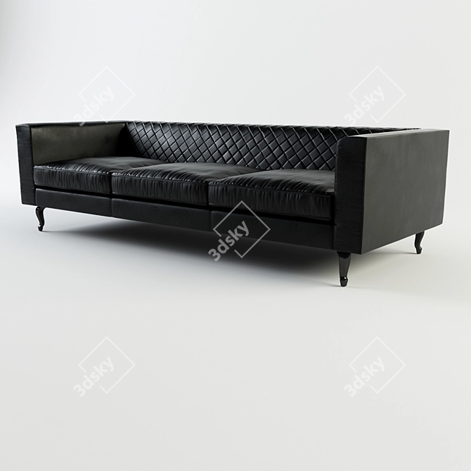 Moooi Leather Sofa Model 3D model image 1