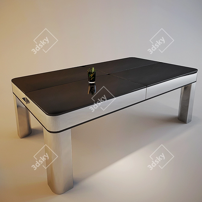 Sleek Coffee Table: 115x65x40 cm 3D model image 1