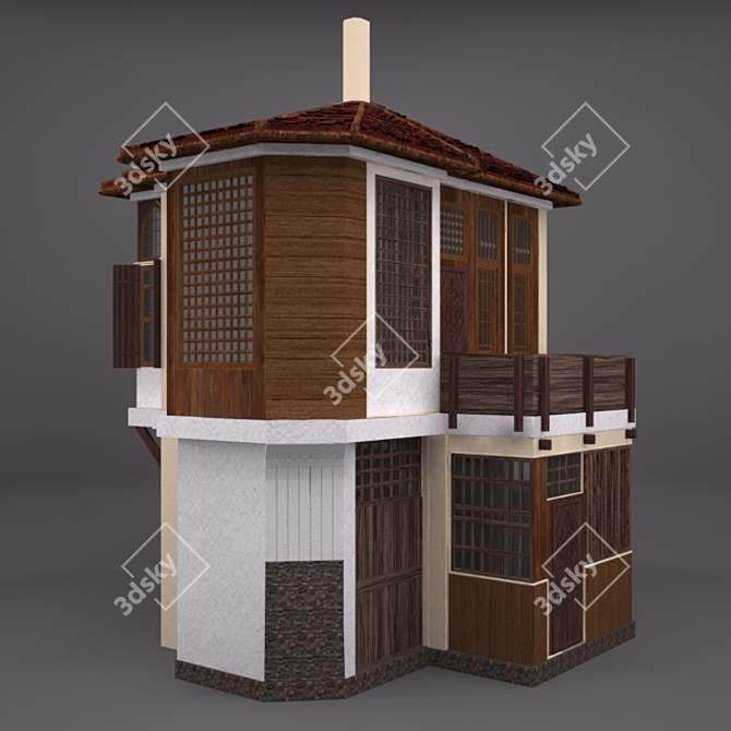 Turkish Historical Homes 3D model image 1