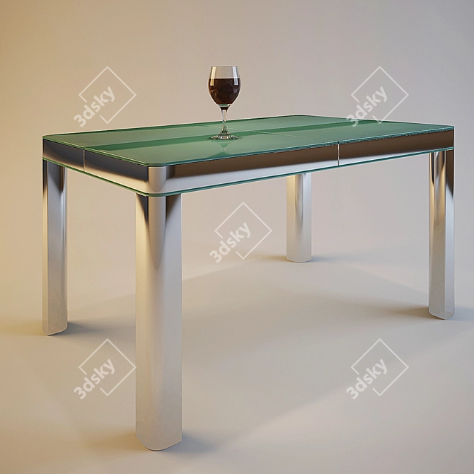 Modern Table for Stylish Spaces 3D model image 1
