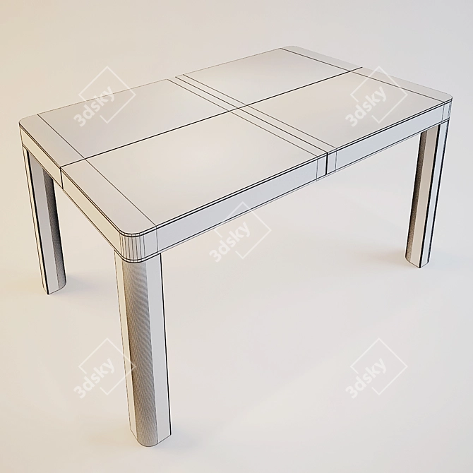 Modern Table for Stylish Spaces 3D model image 2