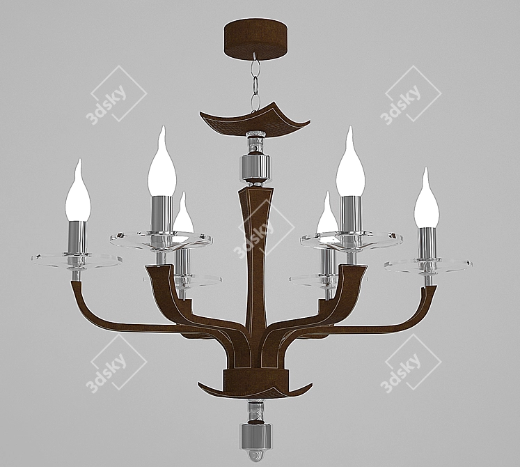 Elegant Wunderlicht Chandelier 3D model image 1