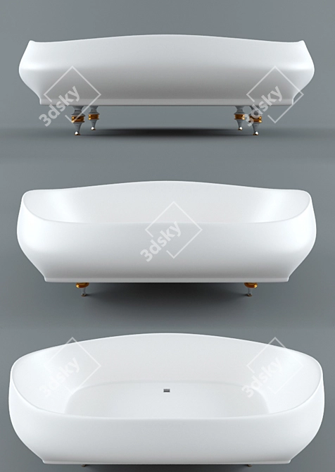 Spacious & Stylish Bathroom Set 3D model image 1