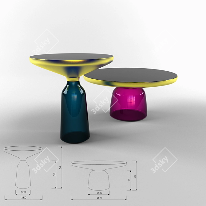 ClassiCon Bell: Award-Winning Tables 3D model image 1