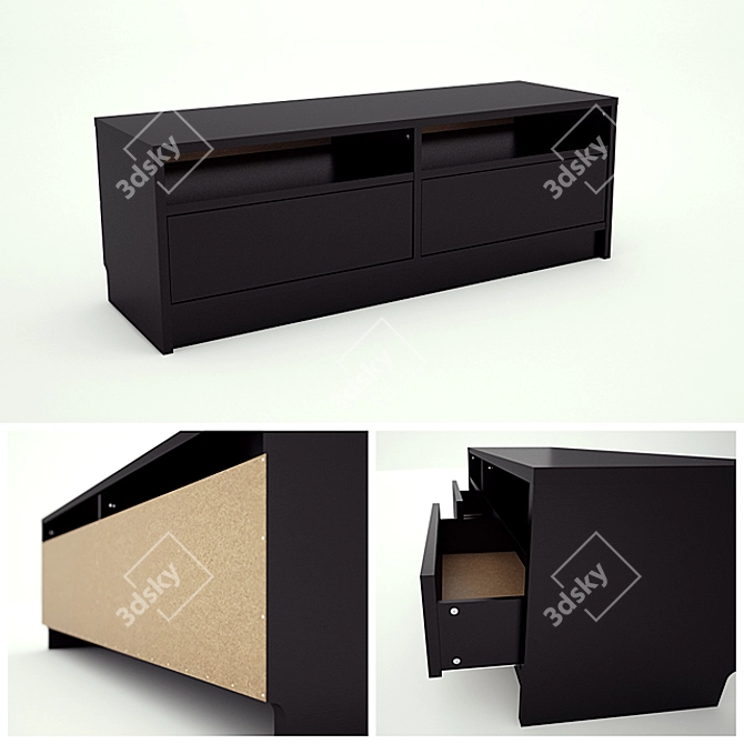 IKEA BENNO TV Stand: Stylish Storage Solution 3D model image 1