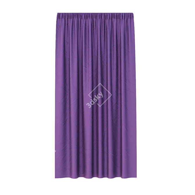 Elegant Drapery Collection 3D model image 1