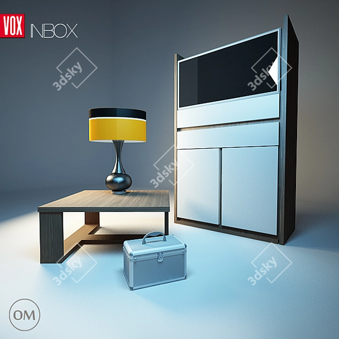 Polish-made Vox Inbox Furniture Set 3D model image 1