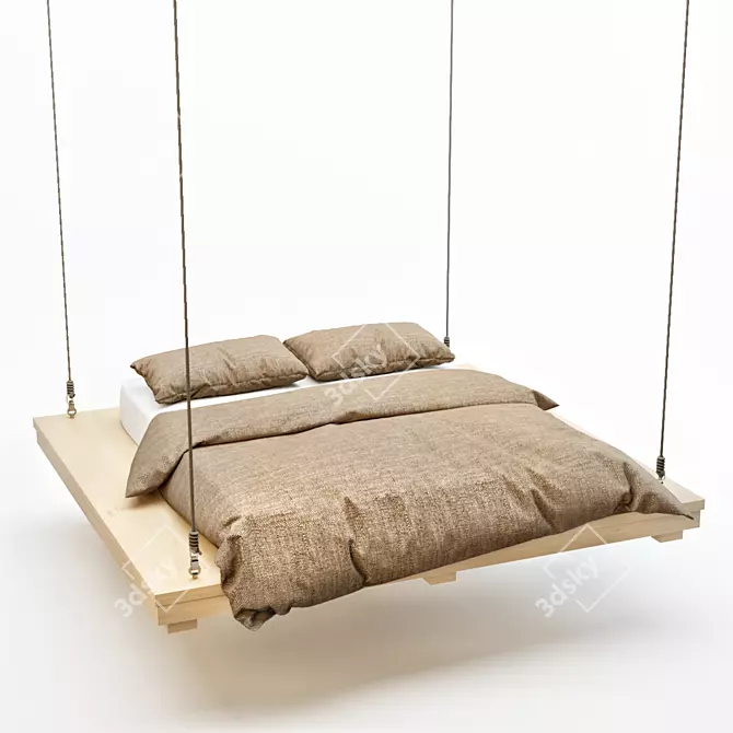 Floating Dream Bed 3D model image 1