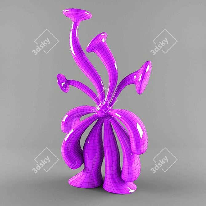 Ethereal Aquatic Sculpture 3D model image 1