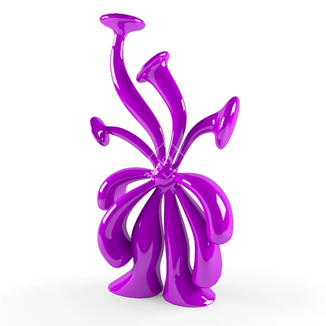 Ethereal Aquatic Sculpture 3D model image 3