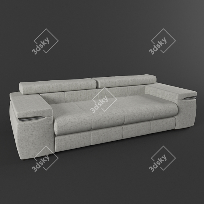 Natuzzi Avana Sofa - Stylish and Versatile 3D model image 1