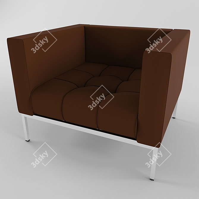 Modern Upholstered Chair: Dama 3D model image 1