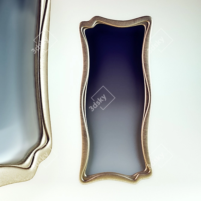 Elegant Meroni Mirror 3D model image 1