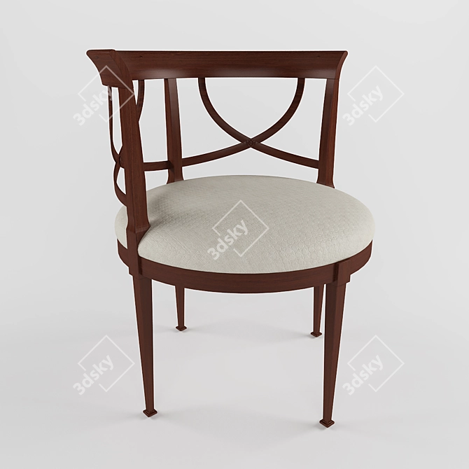  Elegant CAMILLA Armchair 3D model image 1