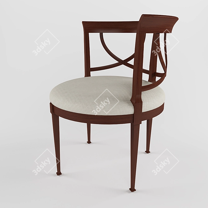  Elegant CAMILLA Armchair 3D model image 2