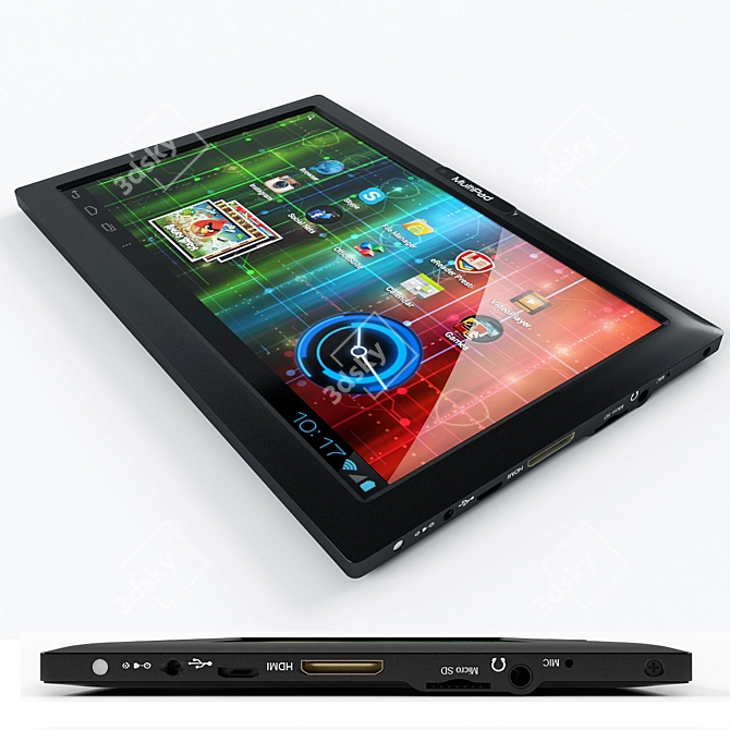 Prestigio Multipad PMP317OB Tablet 3D model image 1