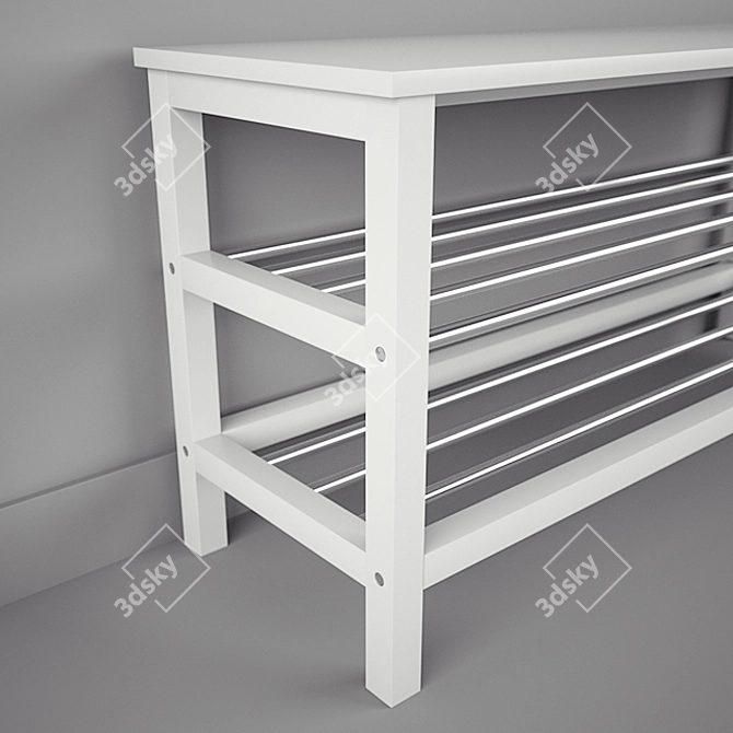 IKEA CHUSIG/TJUSIG - Bench and Shelf 3D model image 2