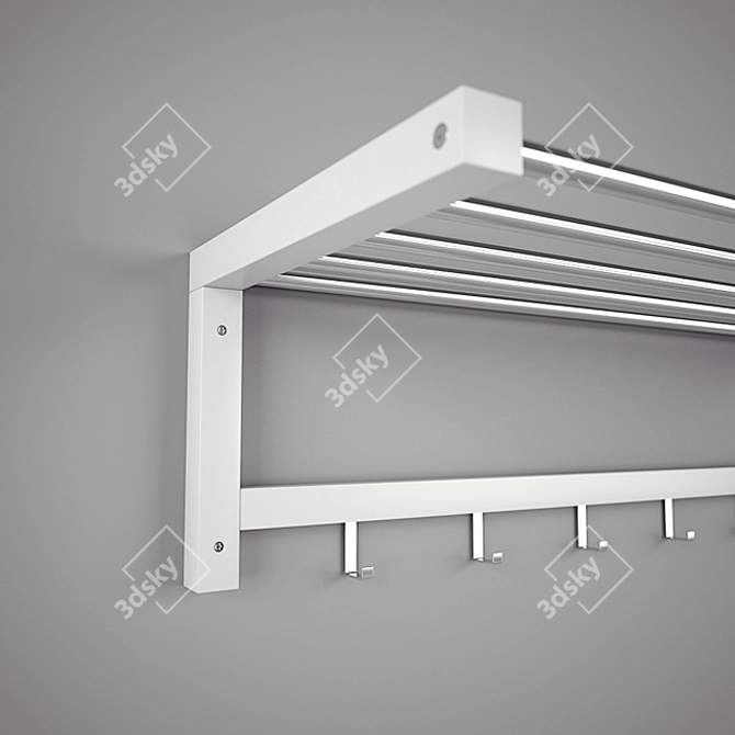 IKEA CHUSIG/TJUSIG - Bench and Shelf 3D model image 3