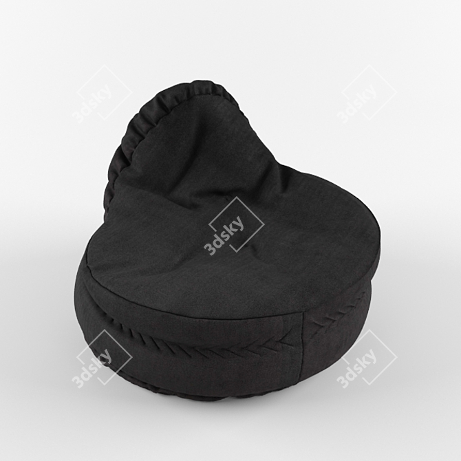 Cozy Comfort: Poof Chair 3D model image 1