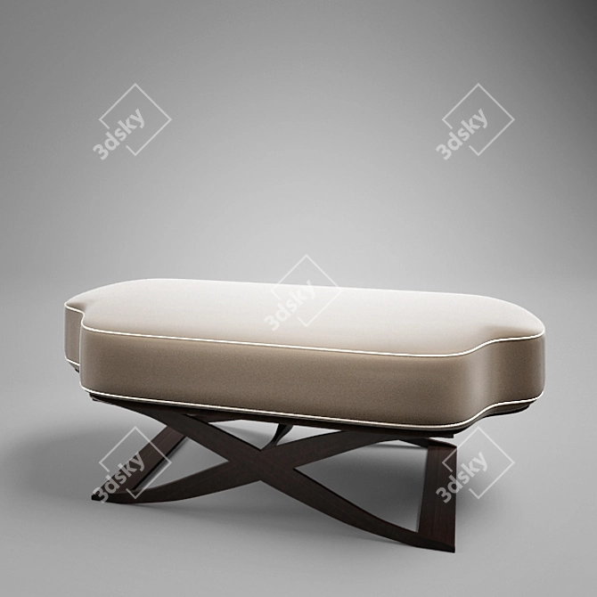 Elegant Versailles Bench 3D model image 1