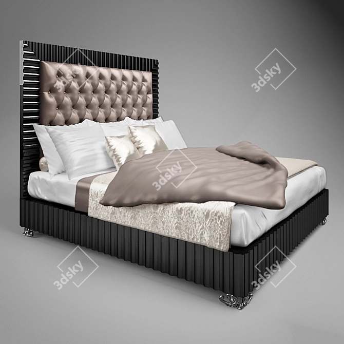 LUNA Bed by FRANCESCO MOLON 3D model image 1