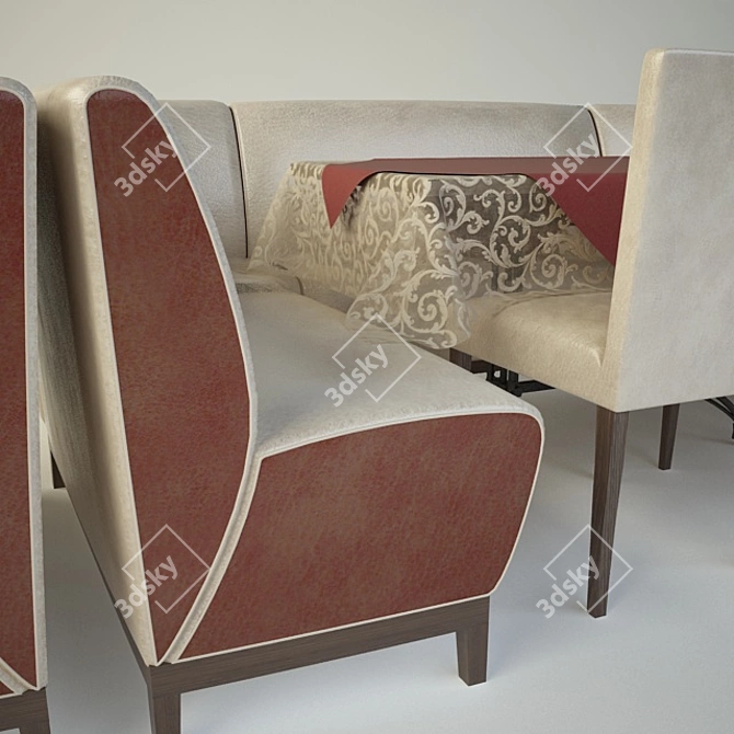Cafe Chic Furniture Set 3D model image 2