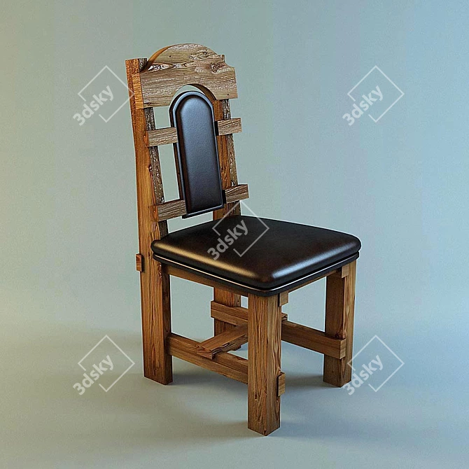 Medieval Style Chair for Bars & Restaurants 3D model image 1