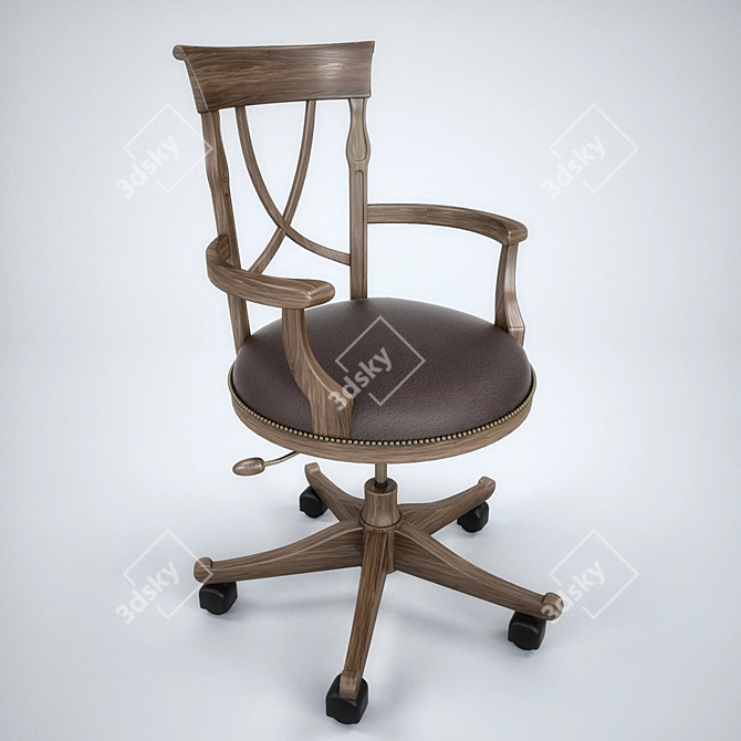 Classic Style Computer Chair 3D model image 1