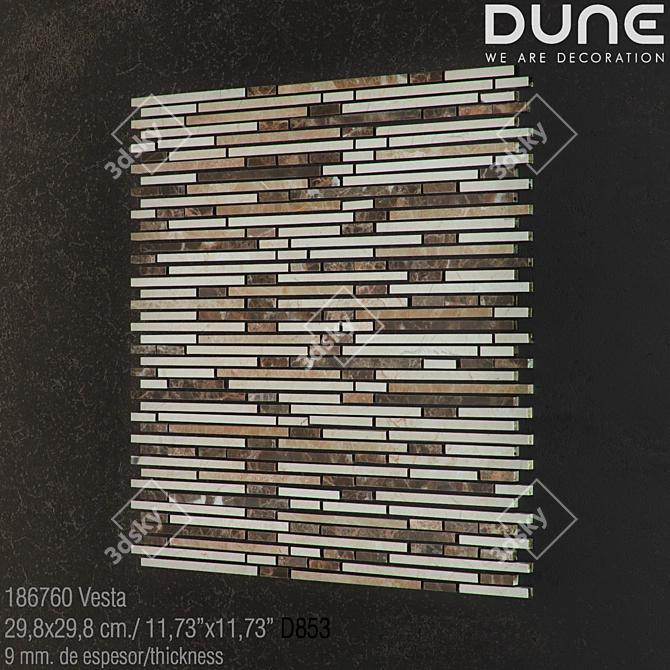 DUNE VESTA Stone Mosaic - 29,8x29,8 cm 3D model image 1