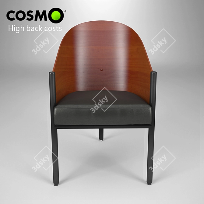 ErgoComfort High Back Chair 3D model image 1