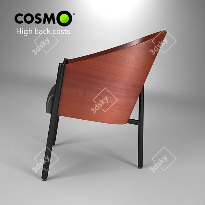 ErgoComfort High Back Chair 3D model image 2