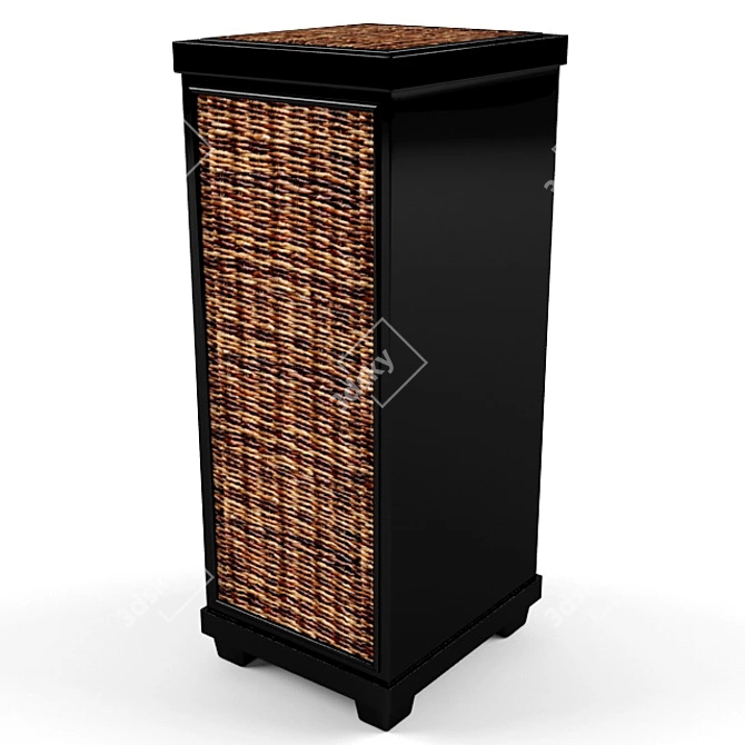 Athena Madras Wood Cabinet 3D model image 2