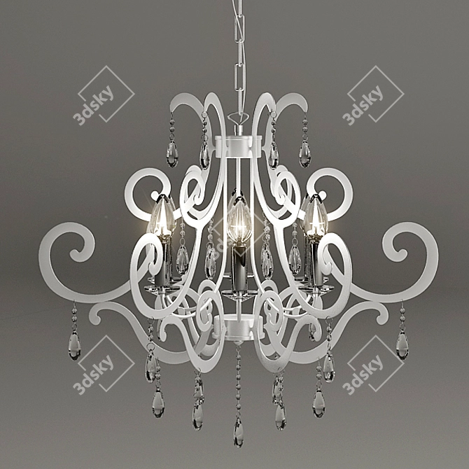 Elegant Lavanda SP6 Pendant Light 3D model image 1