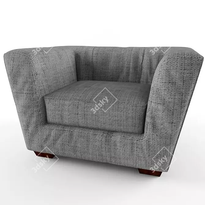 Max 2009 3D Chair with Textures 3D model image 1