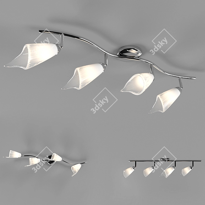 Chinese Charm Chandelier 3D model image 1