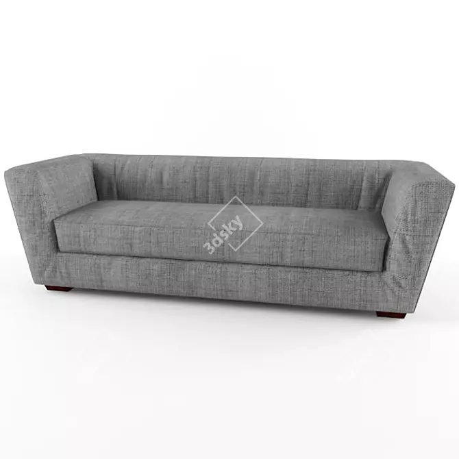 Modern 3D Sofa with Textures 3D model image 2