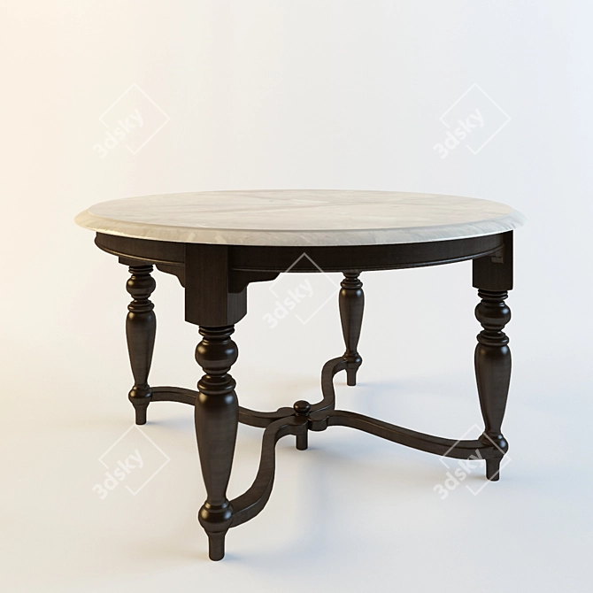 GardaDecor Dining Table 3D model image 1