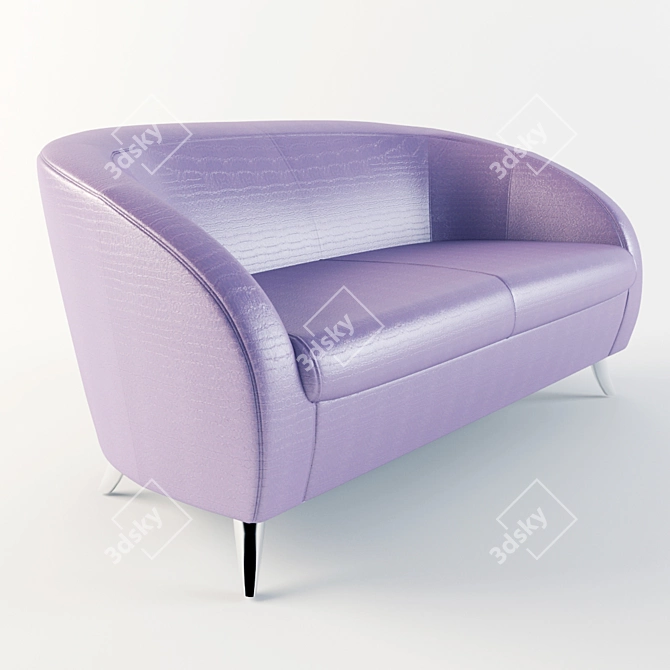 Elegant and Comfortable Office Sofa 3D model image 1