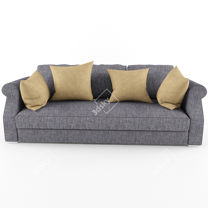Rubens: Luxurious Textured Sofa 3D model image 3