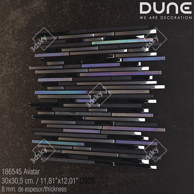 D925 Mosaic - Avatar Noir 3D model image 1