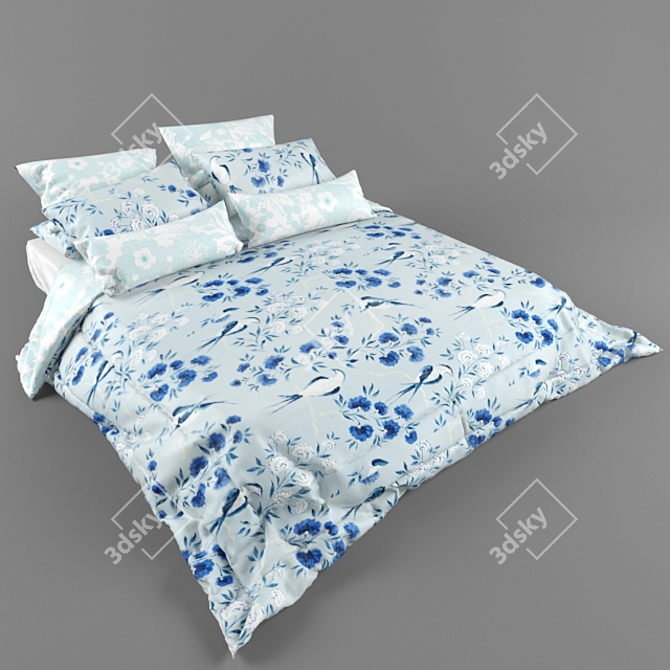 Dream Haven King Size Bed 3D model image 2