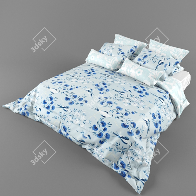 Dream Haven King Size Bed 3D model image 3