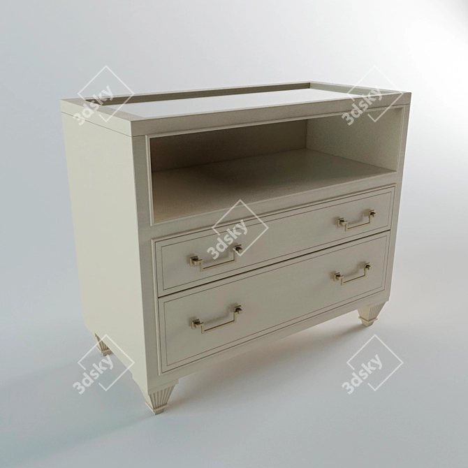 Elegant Caracole Console Table 3D model image 1