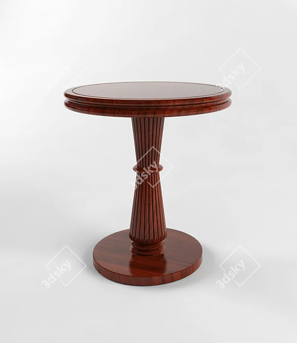 Elegant Vintage Coffee Table 3D model image 1