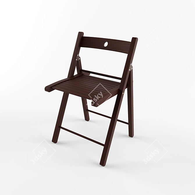 Sleek Terje Folding Chair 3D model image 1