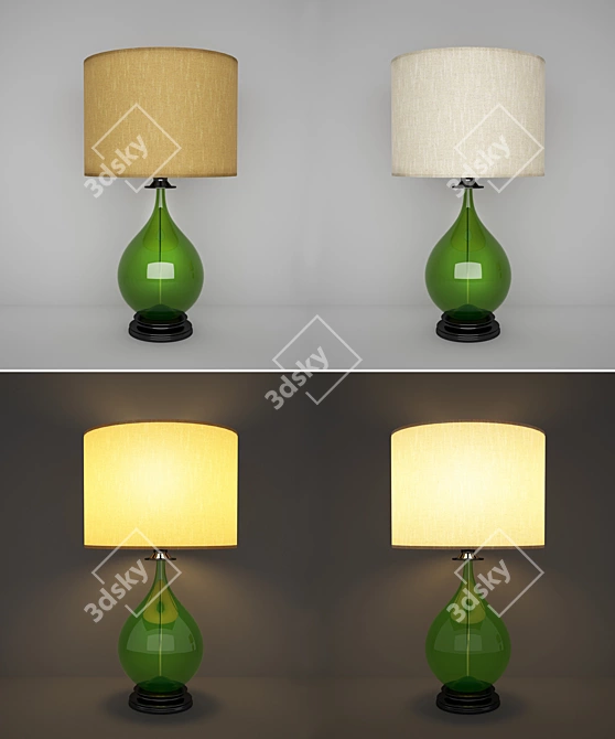 Elegant Minimalist Table Light 3D model image 1