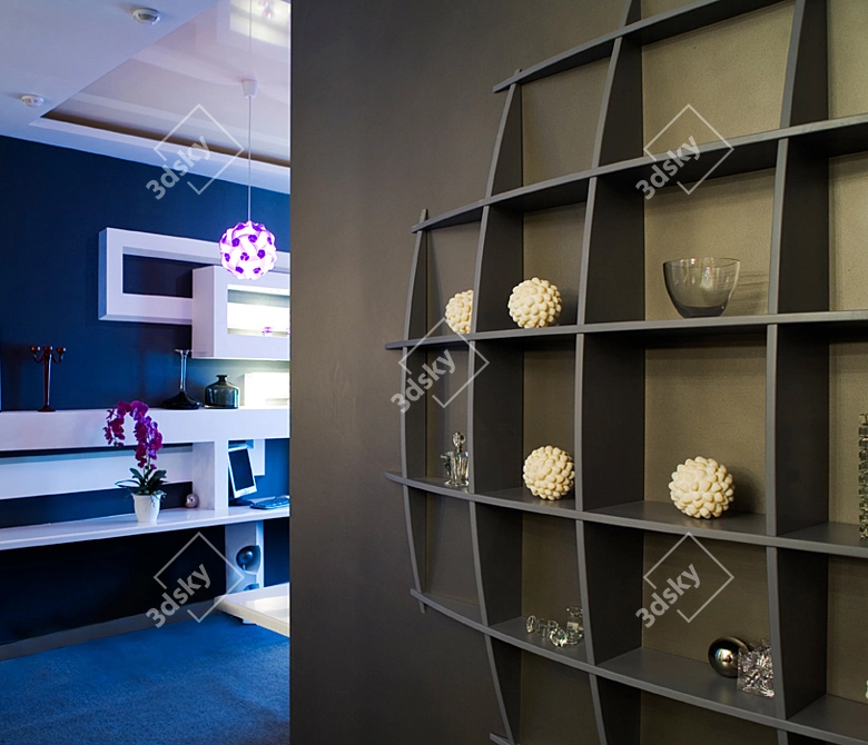 Sleek Jim Shelves - Modernize Your Space 3D model image 3