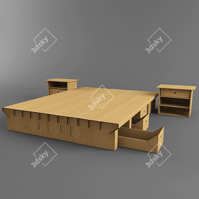 EcoSleep: The Sustainable Bed 3D model image 1